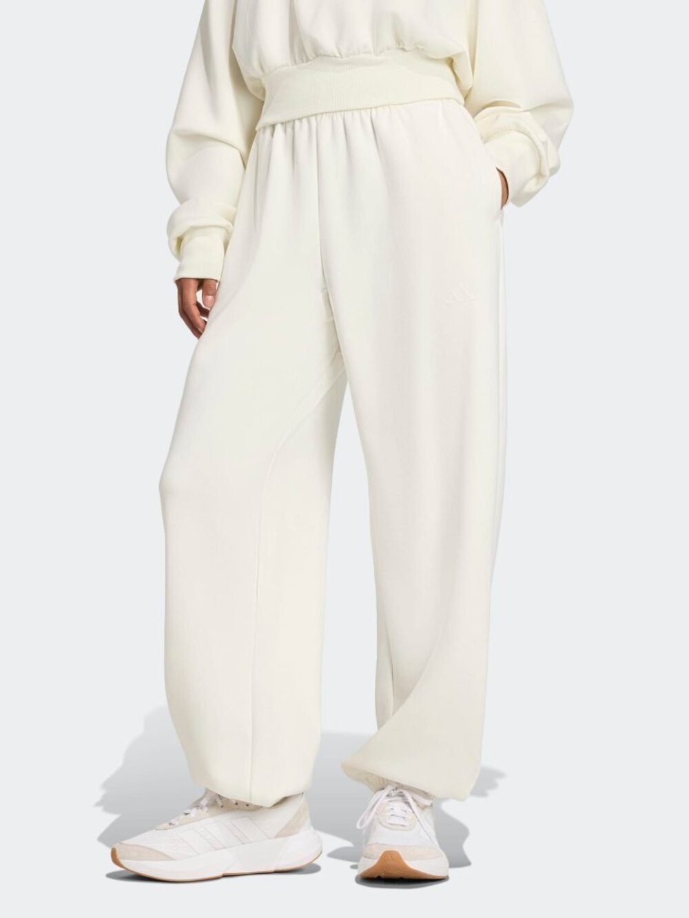 SET!! Adidas Soft Lux Loose Quarter-Zip & Pant - Medium 6-10